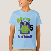 フクロウ5誕生日Tシャツとギフト Tシャツ (正面)