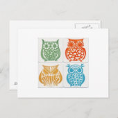 フクロウ5 ポストカード (正面/裏面)