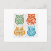 フクロウ5 ポストカード (正面)