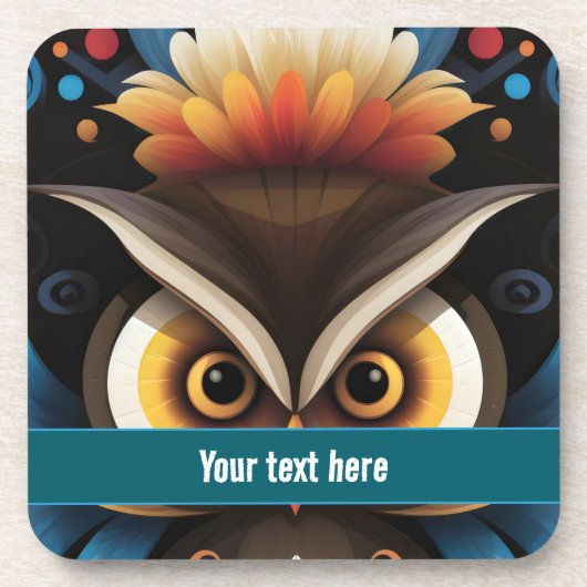 フクロウ6 コースター (正面)