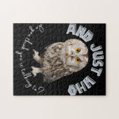 フクロウ:あなたは誰と話し考えているんだ? ジグソーパズル (横)