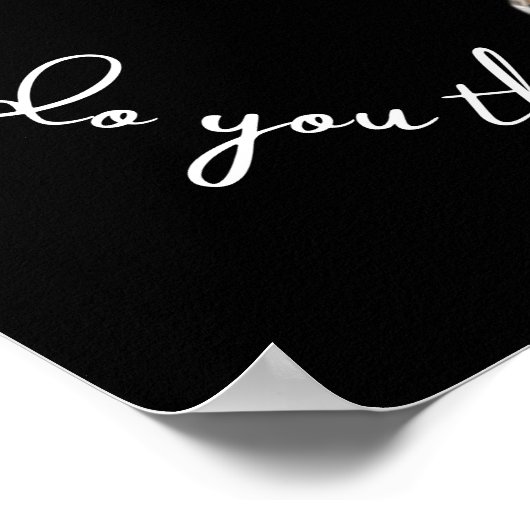 フクロウ：あなたは誰と話し考えているんだ？ ポスター (角)