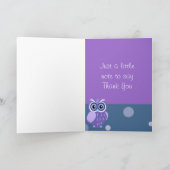 フクロウ〜 ありがとう〜 サンキューカード (内部)