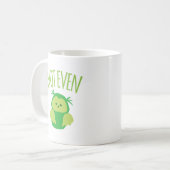 フクロウ(おもしろいなニュージーランドのキーウィの発言!) コーヒーマグカップ (正面左)