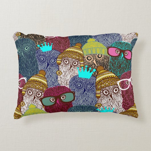 フクロウ アクセントクッション (正面)