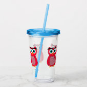 フクロウ アクリルタンブラー (裏面)