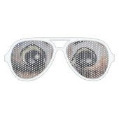 フクロウ・アビエーターサングラス大きな目 アビエーターサングラス (正面)