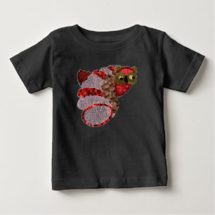 フクロウ・アメリカン・アパレルオーガニック・ボディスーツ ベビーTシャツ