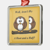 フクロウ・アワン・ハーフ メタルオーナメント (左)