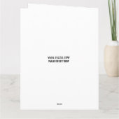 フクロウ・アート愛する大きなグリーティングカード サンキューカード (裏面)