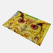 フクロウ・アート ドアマット (アングル)