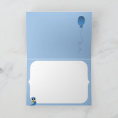 フクロウ – イッシュハッピーバースデーカード カード (内部)