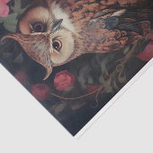 フクロウ・イン・フラワーズ3 Decopage紙 薄葉紙 (詳細)