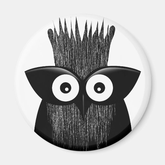 フクロウ・ウィズダム マグネット (正面)