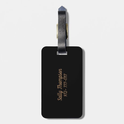 フクロウ·ウィンク ラゲッジタグ (裏面縦)