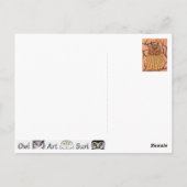 フクロウ – ウォルドハウレ ポストカード (裏面)