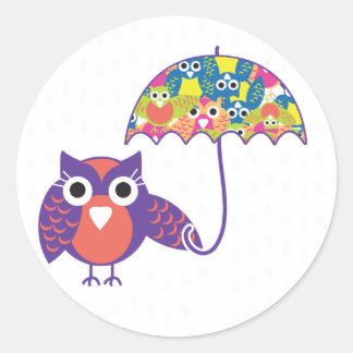フクロウ・ウンベレラ ラウンドシール