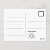 フクロウ（オレンジ） – はがき (裏面)