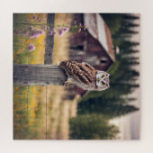 フクロウ・オン・フェンス・ポスト ジグソーパズル (横)