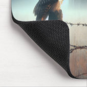 フクロウ・オン・フェンス・ポスト マウスパッド (コーナー)