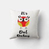 フクロウ・オーケイ クッション (裏面)