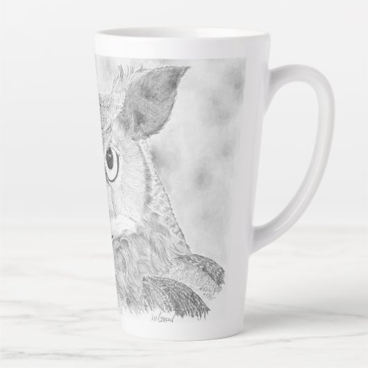 フクロウ カフェラテマグ (右)