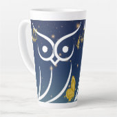 フクロウ カフェラテマグ (左アングル)