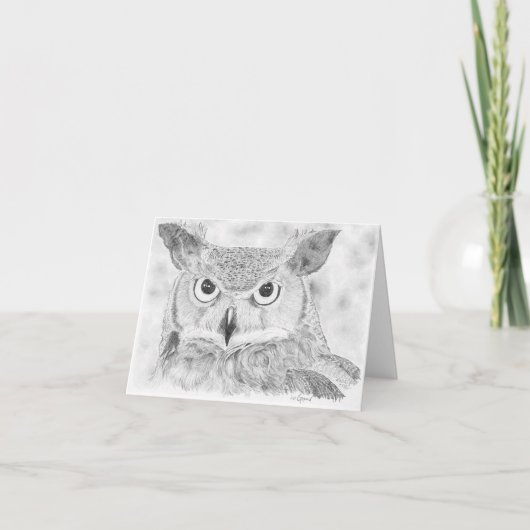 フクロウ カード (正面)