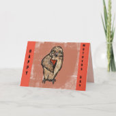 フクロウ カード (正面)