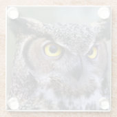 フクロウ ガラスコースター (裏面)