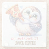 フクロウ ガラスコースター (裏面)