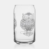 フクロウ – ガラス缶 (裏面)