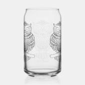 フクロウ – ガラス缶 (右)