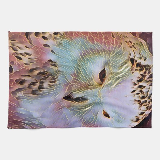 フクロウ キッチンタオル (横)