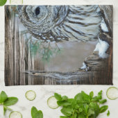 フクロウ キッチンタオル (折り畳み)