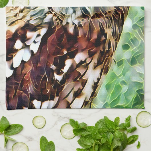 フクロウ キッチンタオル (折り畳み)