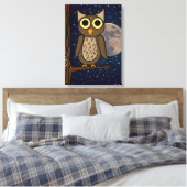 フクロウ キャンバスプリント (インサイチュ (寝室))