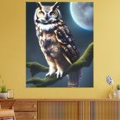 フクロウ キャンバスプリント (インサイチュ (リビング))