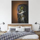 フクロウ キャンバスプリント (インサイチュ (寝室))