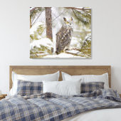 フクロウ キャンバスプリント (インサイチュ (寝室))