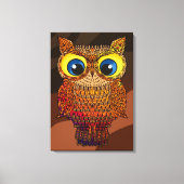フクロウ キャンバスプリント (正面)