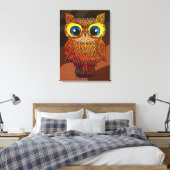 フクロウ キャンバスプリント (インサイチュ (寝室))