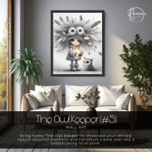 フクロウ・キーパー・ウォール・アート(#5)