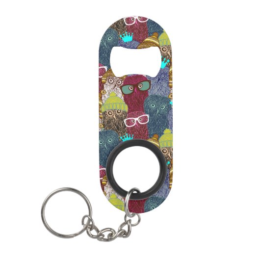 フクロウ キーホルダー栓抜き (正面)