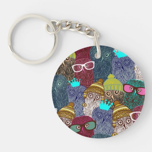 フクロウ キーホルダー (正面)