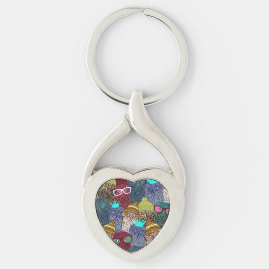 フクロウ キーホルダー (正面)