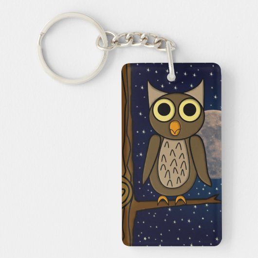 フクロウ キーホルダー (正面)