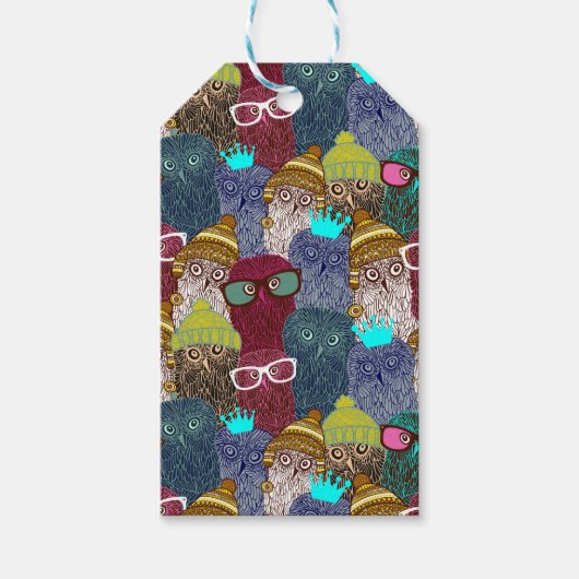 フクロウ ギフトタグ (正面)