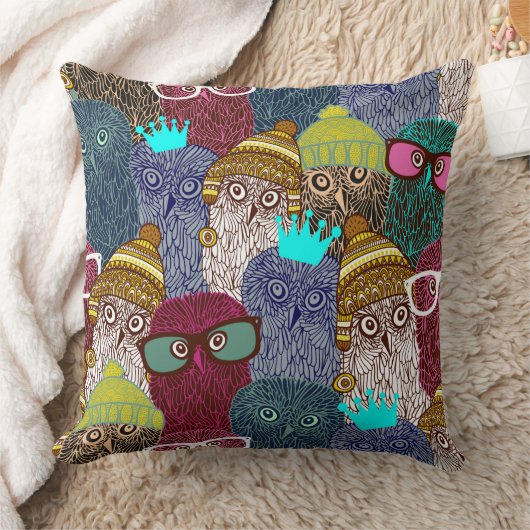 フクロウ クッション (ブランケット)