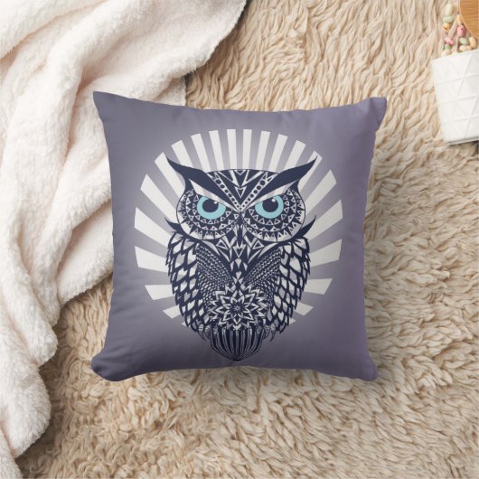 フクロウ クッション (ブランケット)